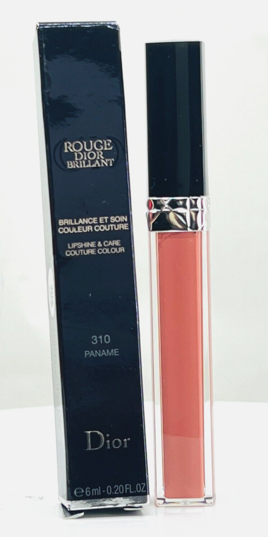 DIOR~ ROUGE DIOR BRILLIANT LIPSHINE & CARE, 310 PANAME, 0.20 oz (NIB)