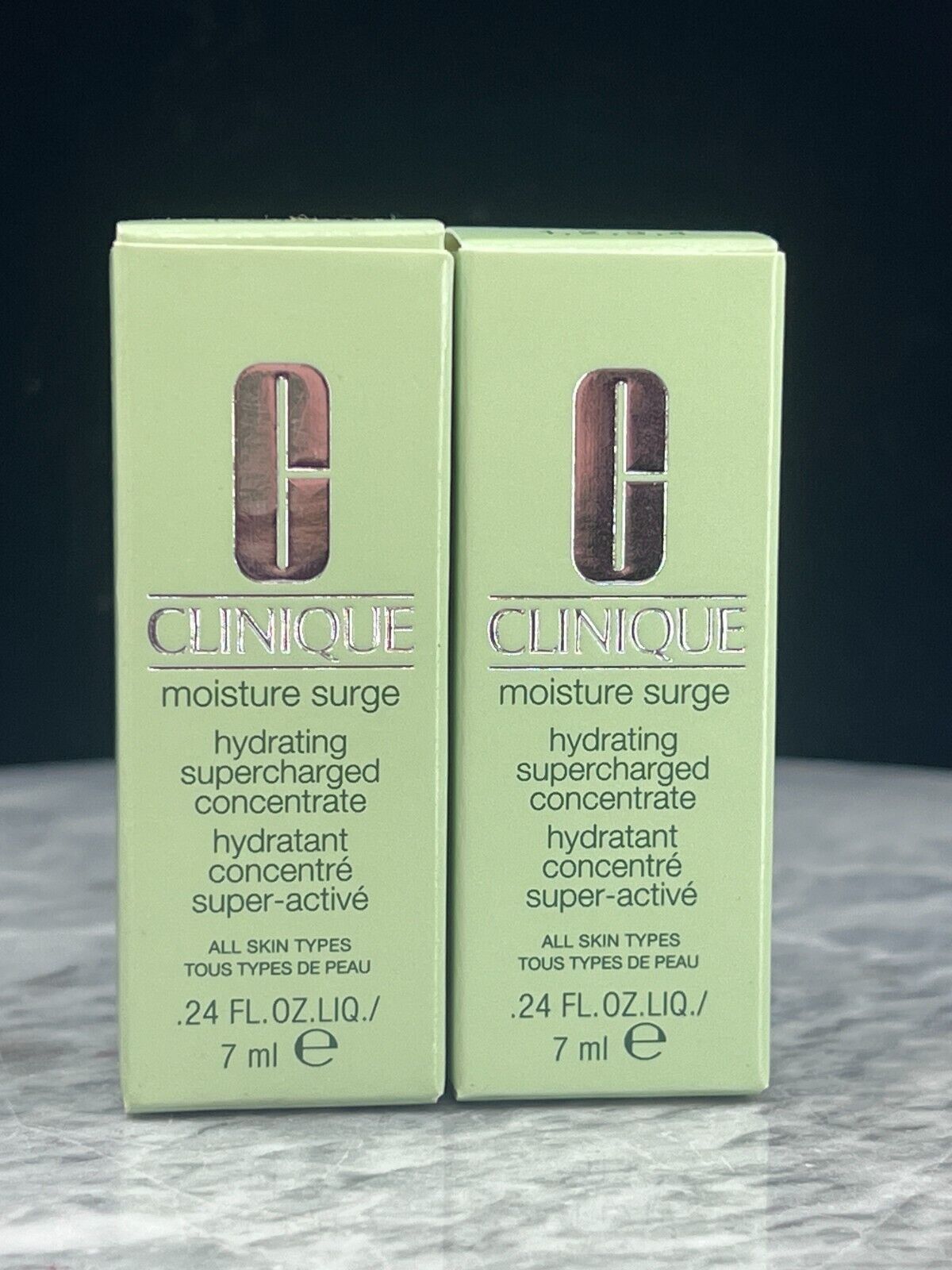 Clinique Moisture Surge Hydrating Supercharged Concentrate 0.24oz -NIB(lot of 2)