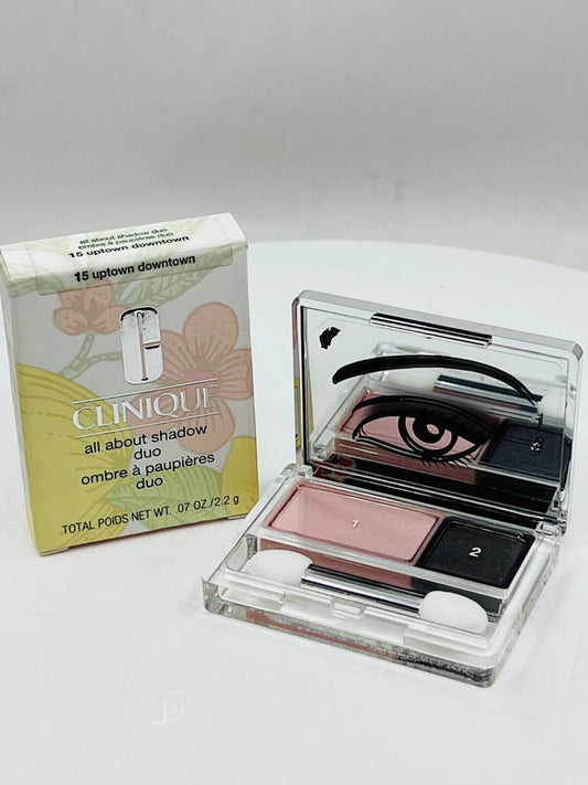 CLINIQUE All About Shadow DUO *UPTOWN DOWNTOWN* 0.07 oz / (New in box)