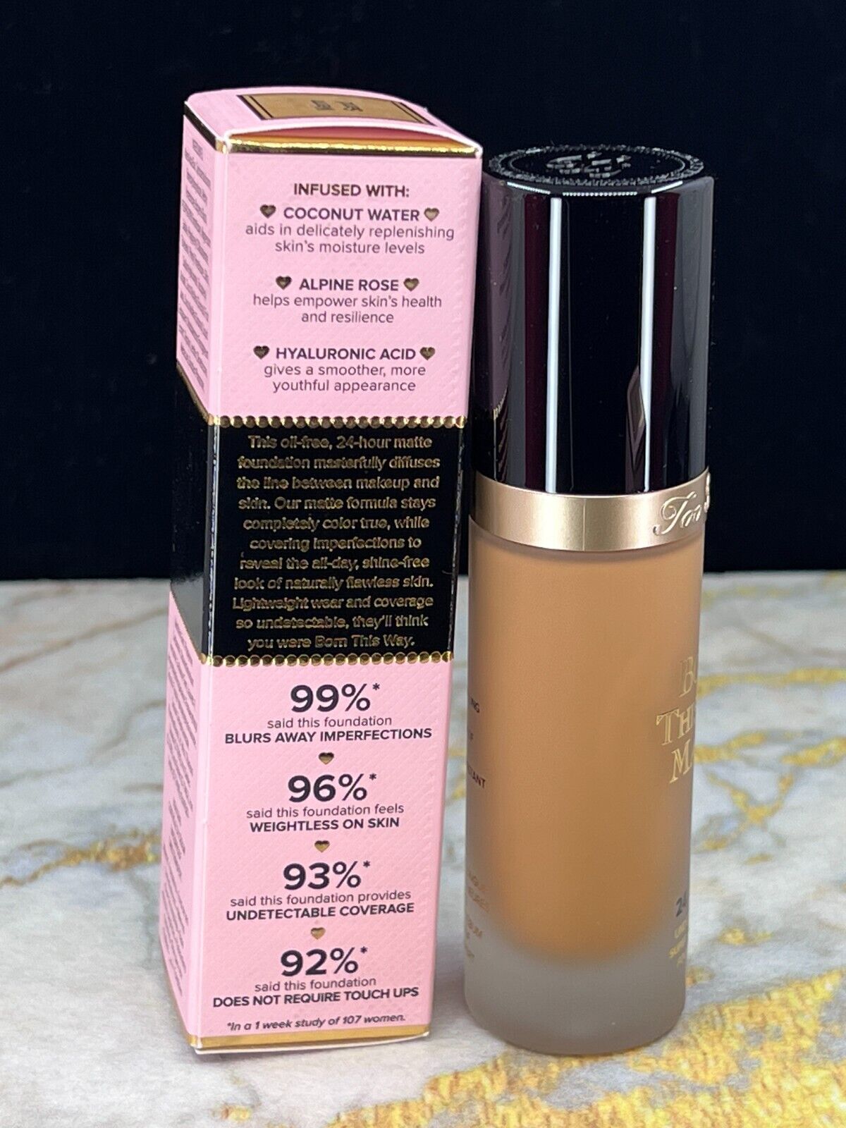 Too Faced Born this way Matte Oil Free Foundation #Warm Sand-1oz (NIB)