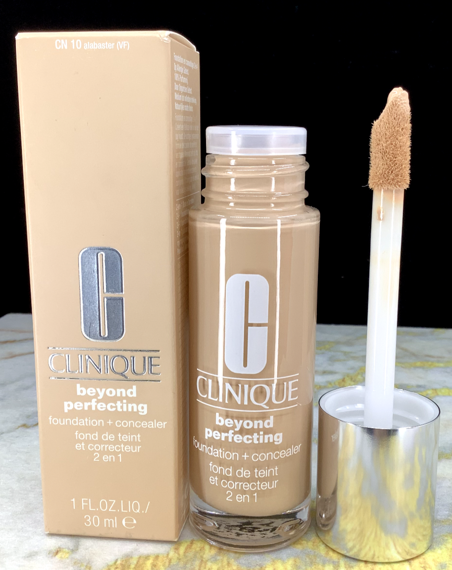 CLINIQUE BEYOND PERFECTING FOUNDATION + CONCEALER 2 EN1 CN10 ALABASTER(VF) 1 oz