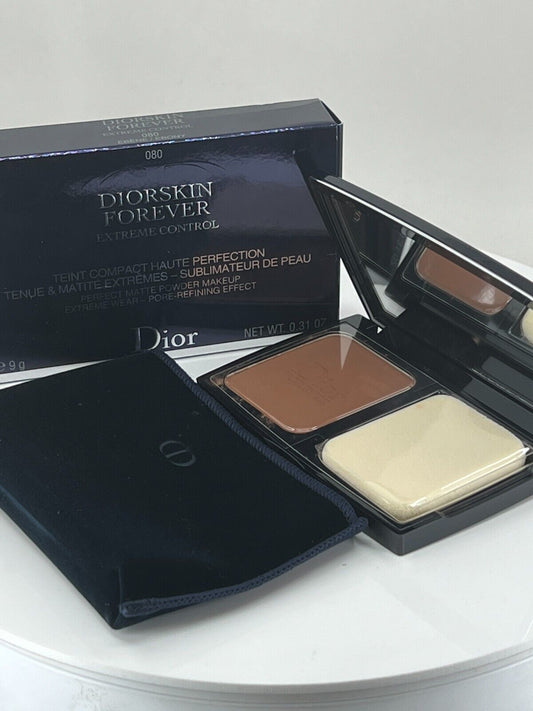 Christian Dior Diorskin Forever Extreme Control #080 Ebony  ~ 0.31 oz - NIB