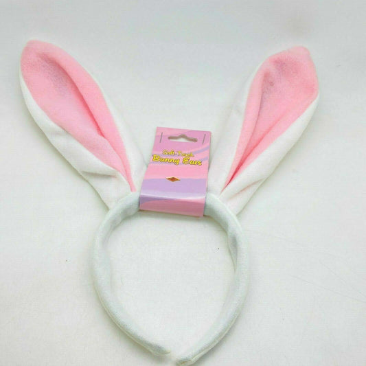 Bunny Headpiece Rabbit /Hare Womens  Easter Costume Soft-Touch Ears *CHECK