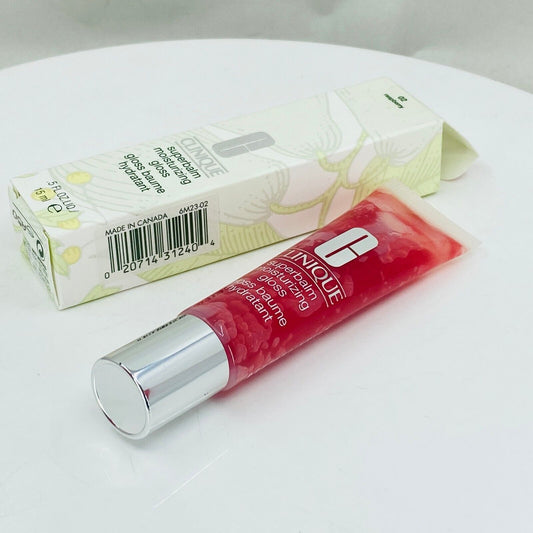 Clinique Superbalm Moisturizing Lip Gloss #02 Raspberry - 0.5oz - NIB