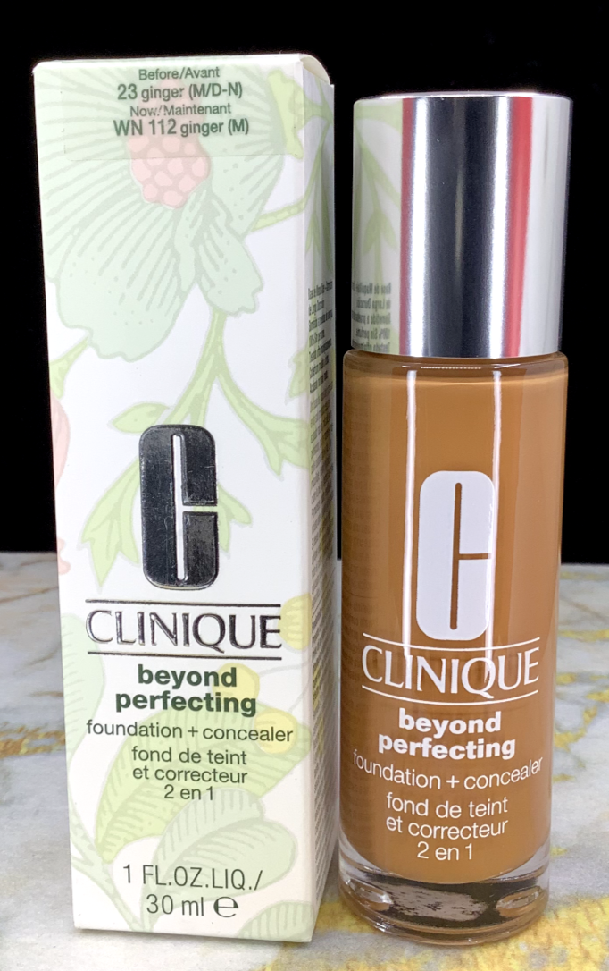 CLINIQUE BEYOND PERFECTING FOUNDATION + CONCEALER 2 EN 1 WN 112 GINGER(M) 1 OZ