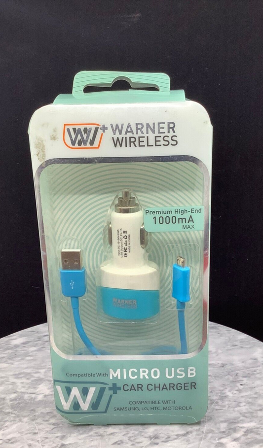 WARNER WIRELESS COMPATIBLE WITH MICRO USB + CAR CHARGER