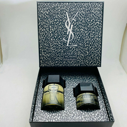 Yves Saint Laurent L'Homme La Nuit Duo Holiday Set - (3.3oz + 1.3oz)EDT - NIB