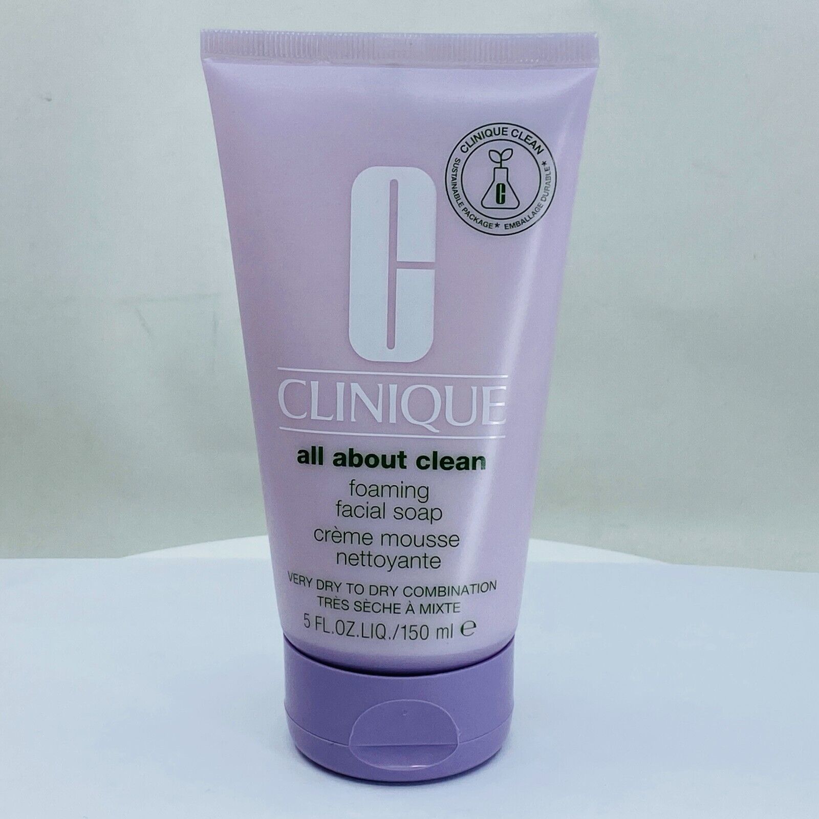 Clinique all about clean foaming facial soap 5 oz Very dry to dry combination