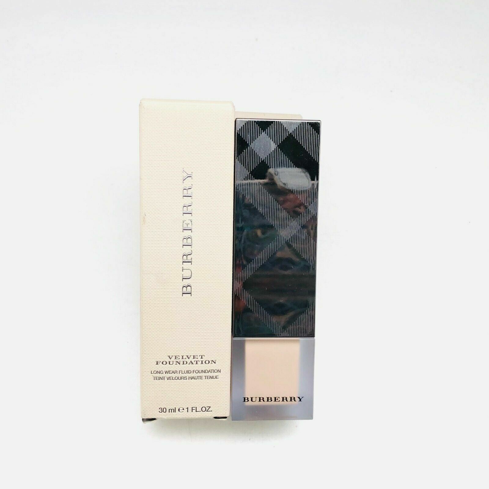 Burberry Velvet Foundation Long Wear Fluid Foundation ~ Trench No.201 ~ 1 oz,NIB