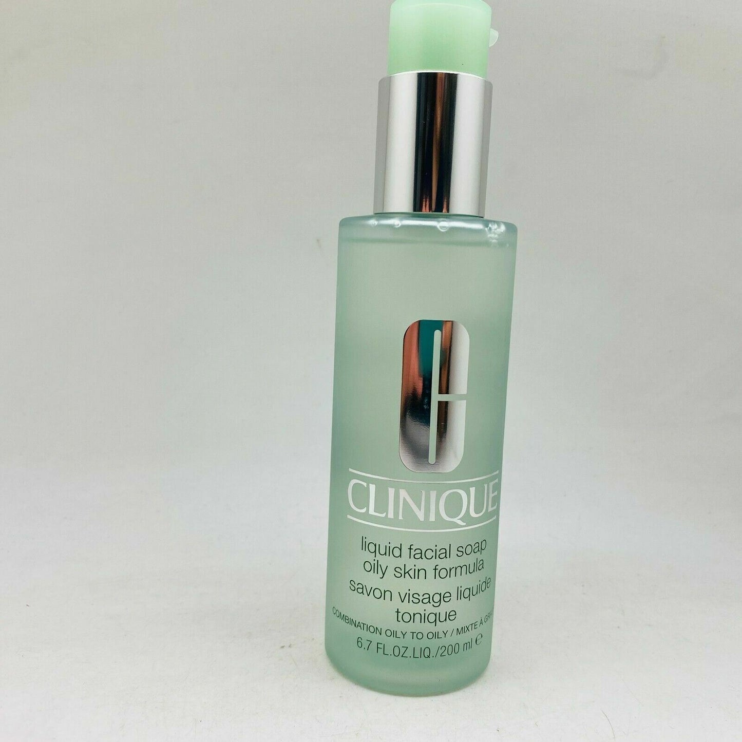 Clinique Liquid Facial Soap Oily Skin Formula - 6.7 Oz 200 mL w/ Pump BOXLESS