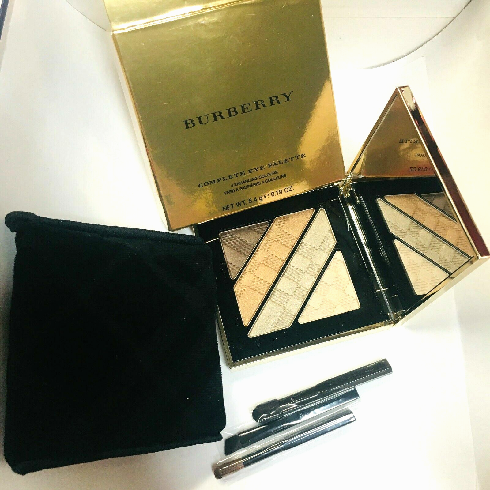 Burberry Complete Eye Palette 4 Enhancing Colours 5.4g #GOLD  No. 25   - NIB!