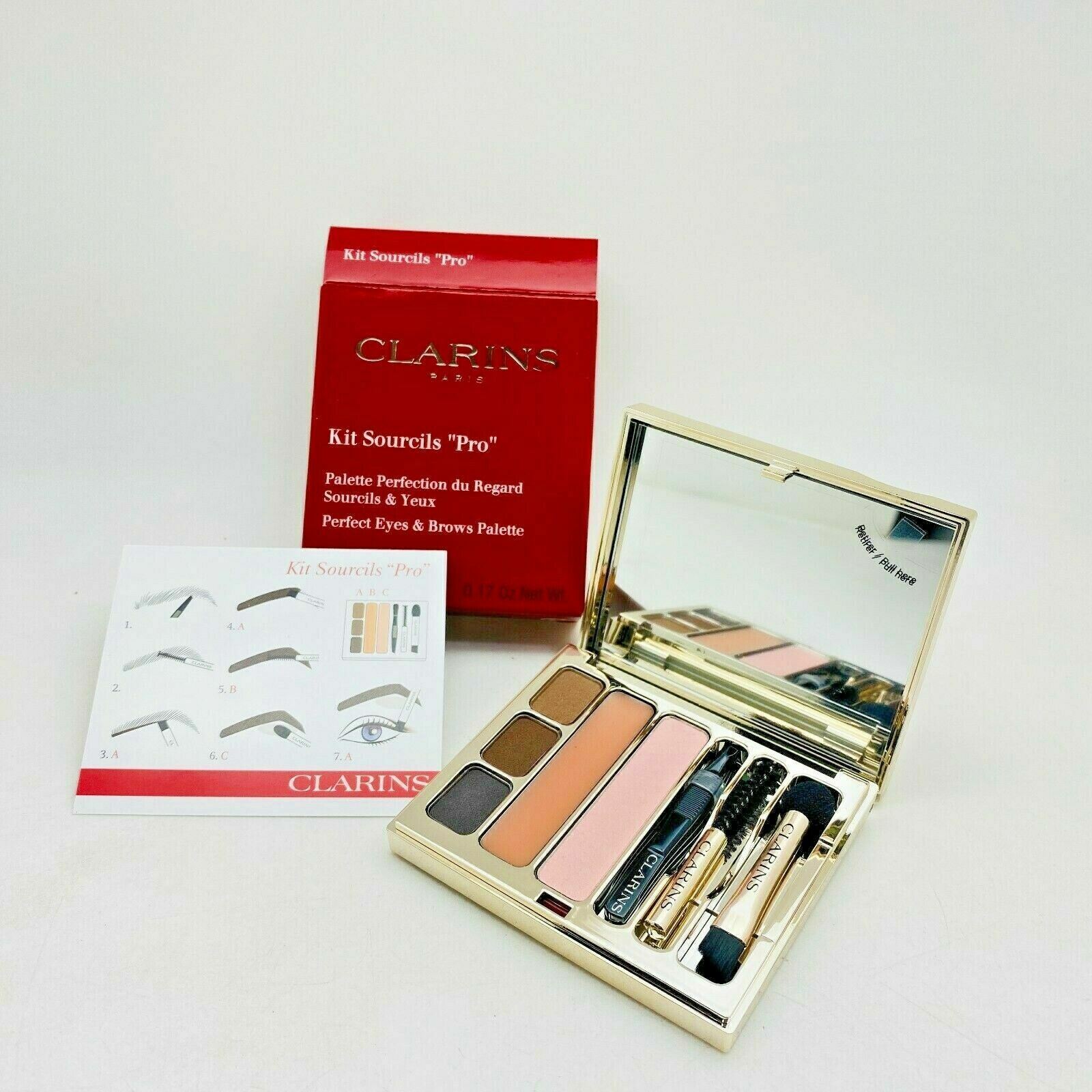 Clarins Kit Sourcils "Pro" Perfect Eyes & Brows Palette - NIB 