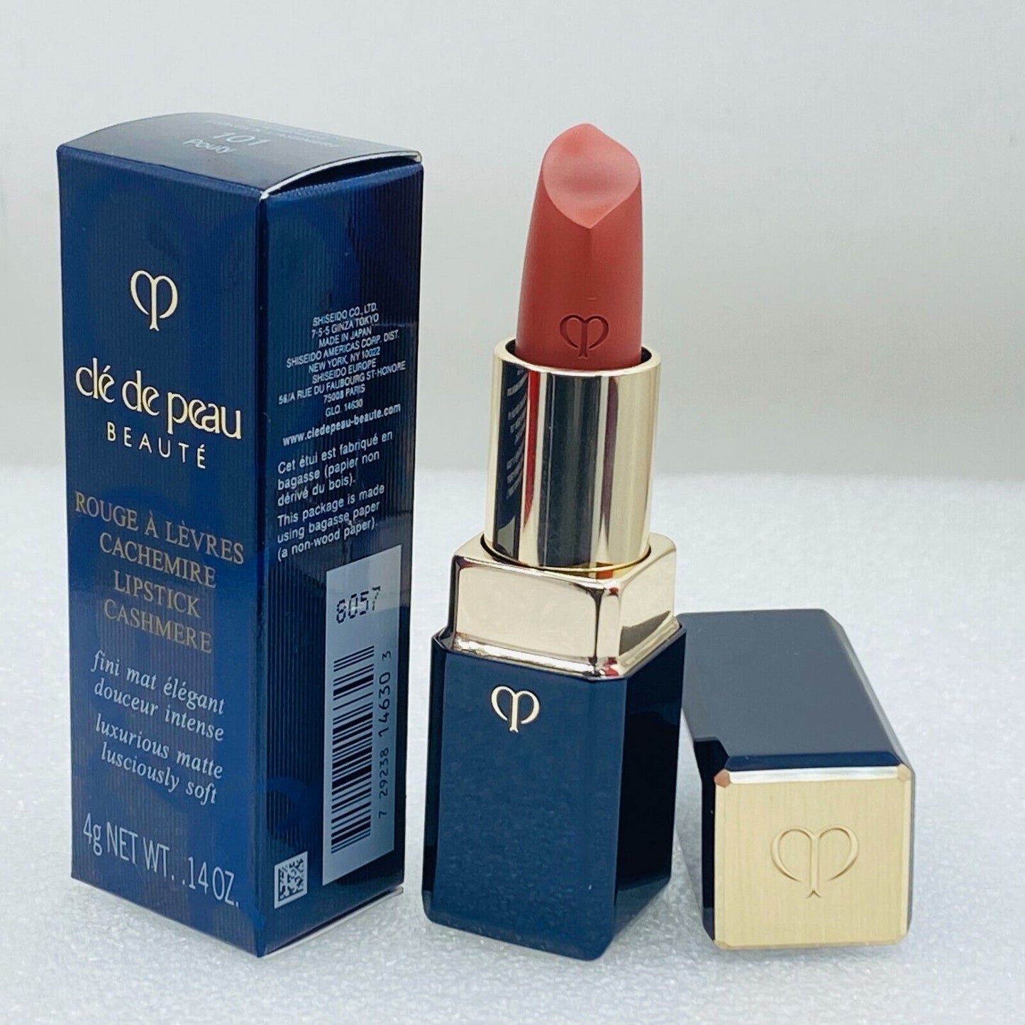 Cle De Peau Beaute Lipstick Cashmere #101 Pouty  - 0.14 oz/4 g  - New In Box