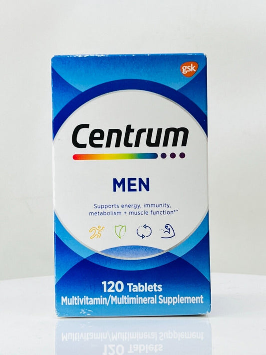 Centrum Men Multivitamin/multimineral supplement 120tabs -(NIB)