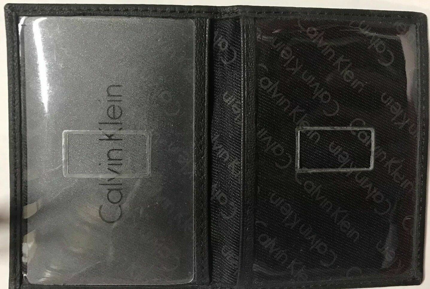 CALVIN KLEIN TWO SIDED ID HOLDER~BLACK~ (IT 7)