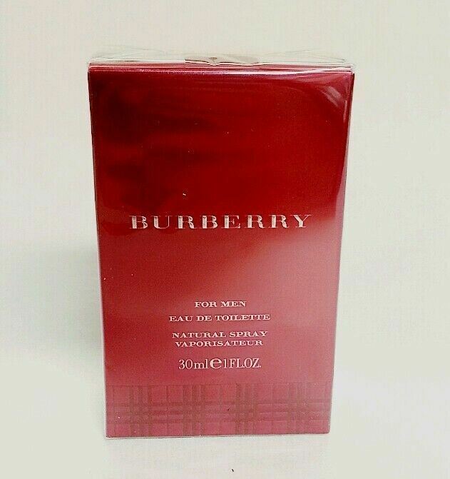 BURBERRY For Men Eau de Toilette Spray 1oz/30ml - New in Box - vintage packaging