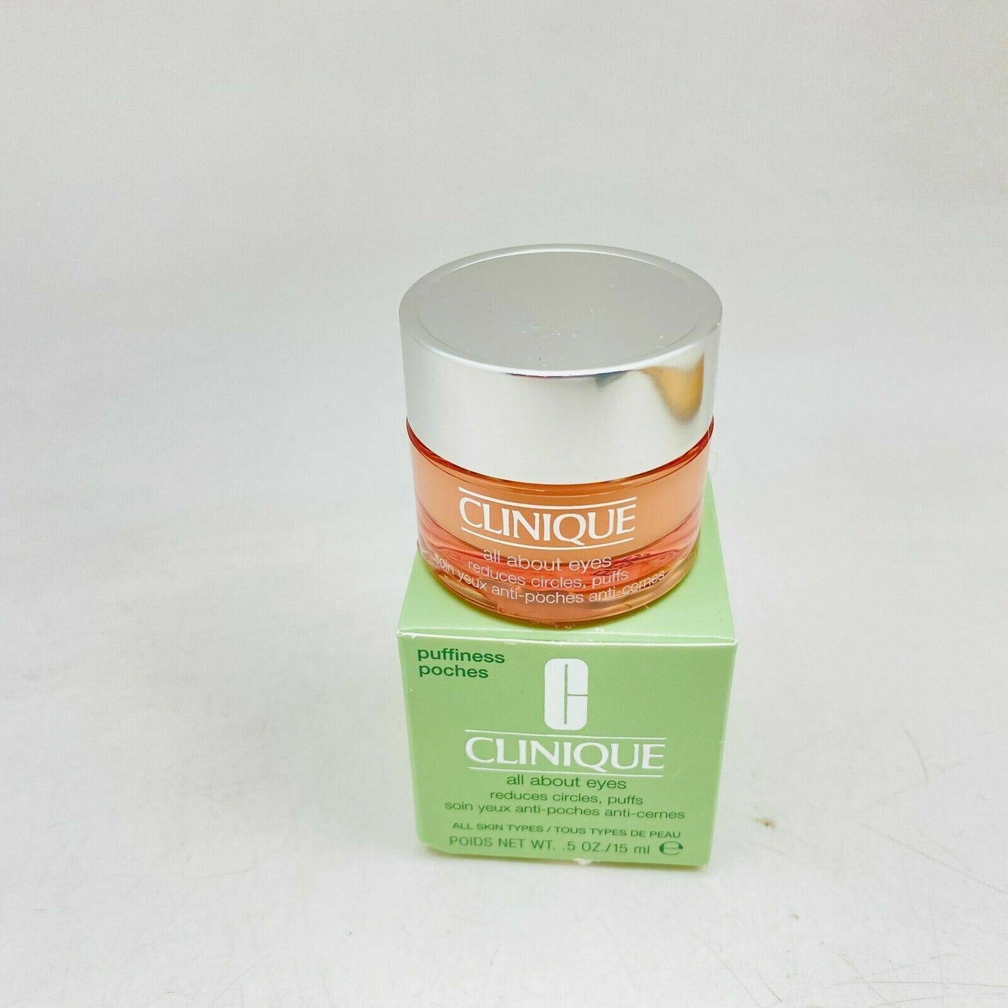 Clinique All About Eyes Reduces Circle & Puffiness Poches ~ 0.5 oz, NIB **CHECK